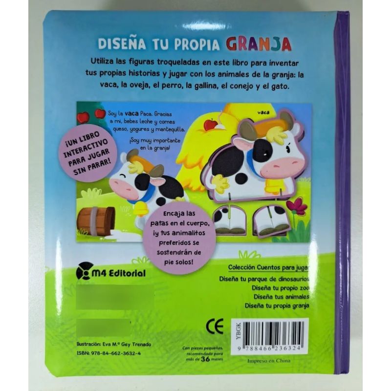 DISEÑA TU PROPIA GRANJA (CARTONE) LIBRO + FIGURAS TROQUELADAS (Nuevo) - Miniatura 2