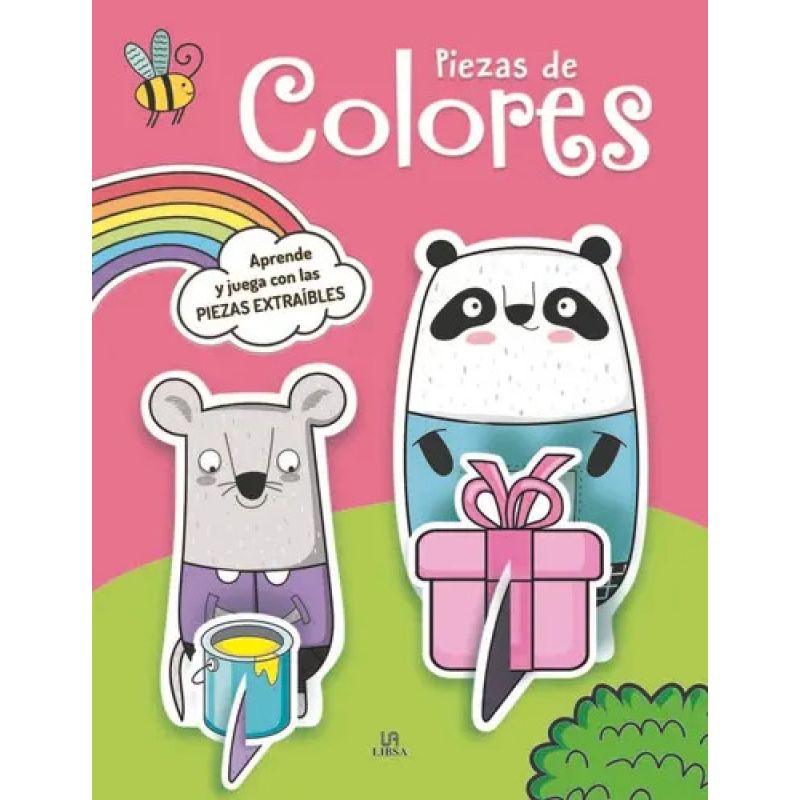 PIEZAS DE COLORES - APRENDE Y JUEGA CON LAS PIEZAS EXTRAIBLES - CARTONE (Nuevo)