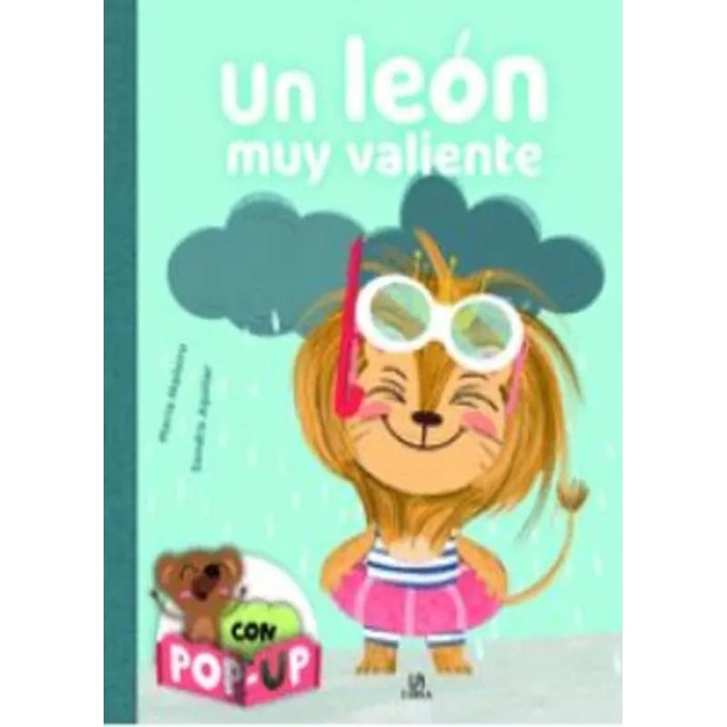 UN LEON MUY VALIENTE - ABRAZOS CON POP UP - CARTONE (Nuevo)