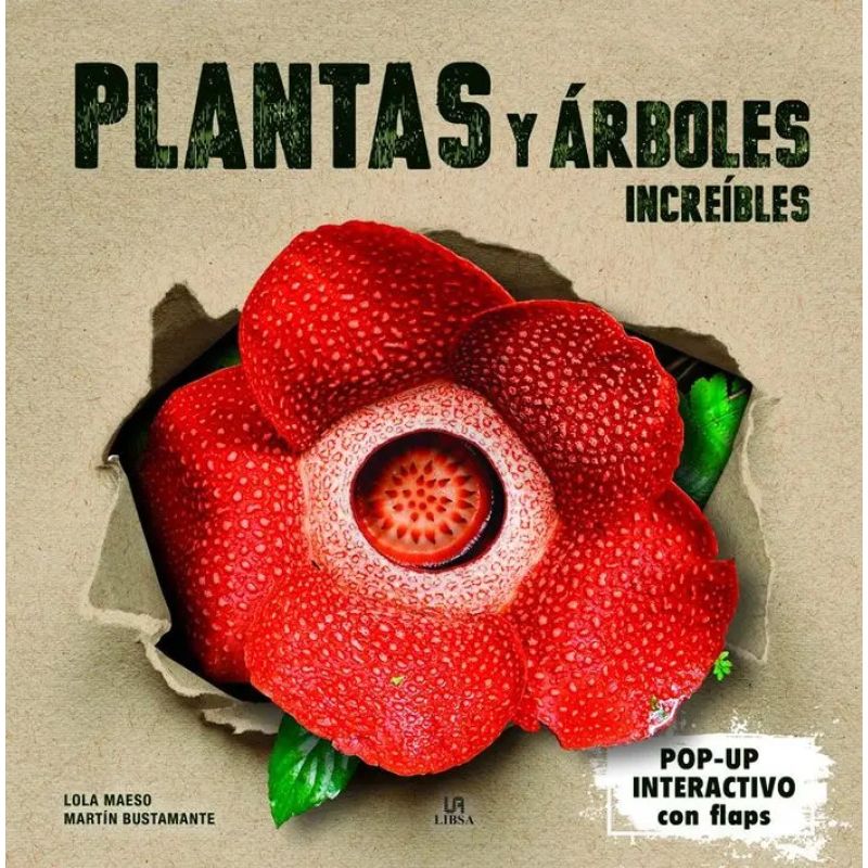 PLANTAS Y ARBOLES INCREIBLES - POP UP INTERACTIVO CON FLAPS - CARTONE (Nuevo)