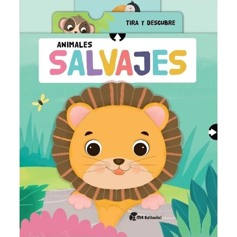 ANIMALES SALVAJES - TIRA Y DESCUBRE - CARTONE (Nuevo)