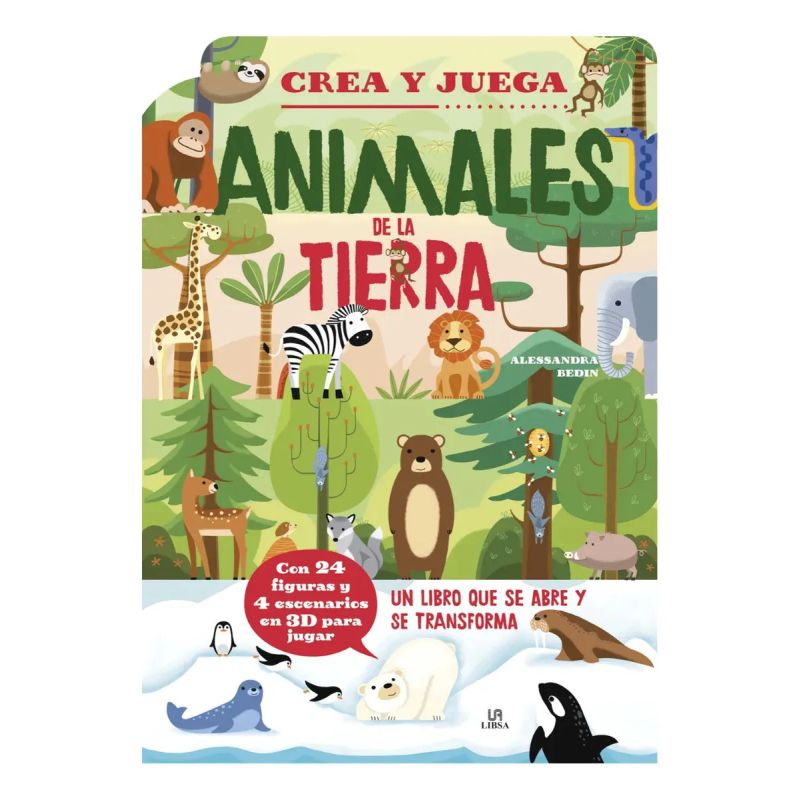 ANIMALES DE LA TIERRA - CREA Y JUEGA - TD (Nuevo)