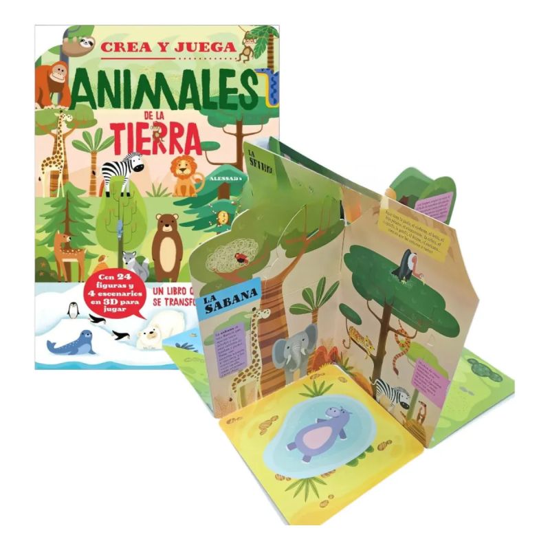 ANIMALES DE LA TIERRA - CREA Y JUEGA - TD (Nuevo) - Miniatura 2