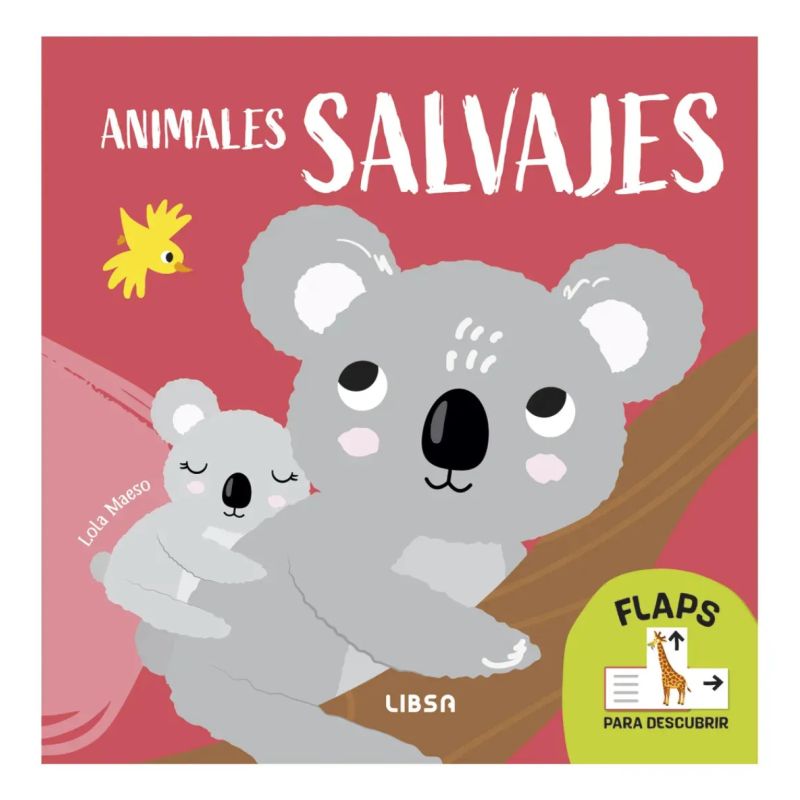 ANIMALES SALVAJES - DESCUBRE Y APRENDE - FLAPS PARA DESCUBRIR - CARTONE (Nuevo)