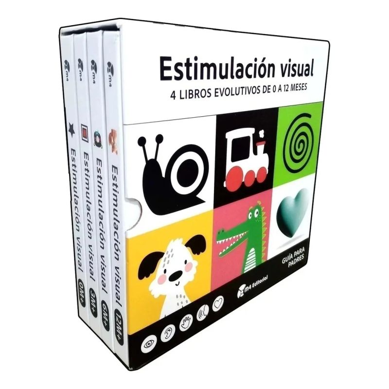 PACK ESTIMULACION VISUAL - BOX 4 LIBROS - TD (Nuevo)