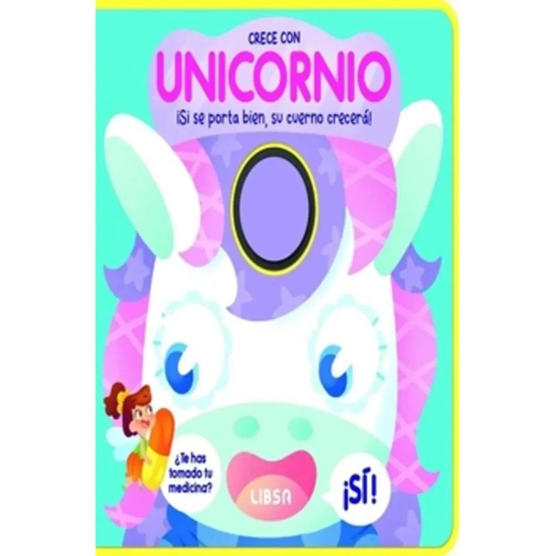 CRECE CON UNICORNIO - LIBRO DE GOMAESPUMA (Nuevo)