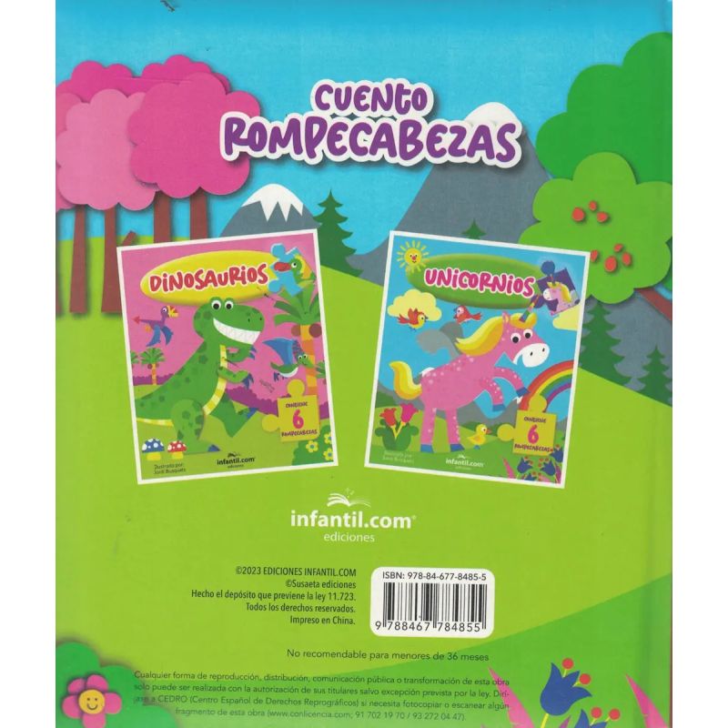UNICORNIOS - CUENTO ROMPECABEZAS - CARTONE (Nuevo) - Miniatura 2