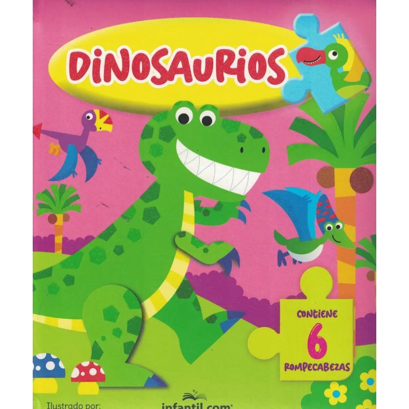 DINOSAURIOS - CUENTO ROMPECABEZAS - CARTONE (Nuevo)