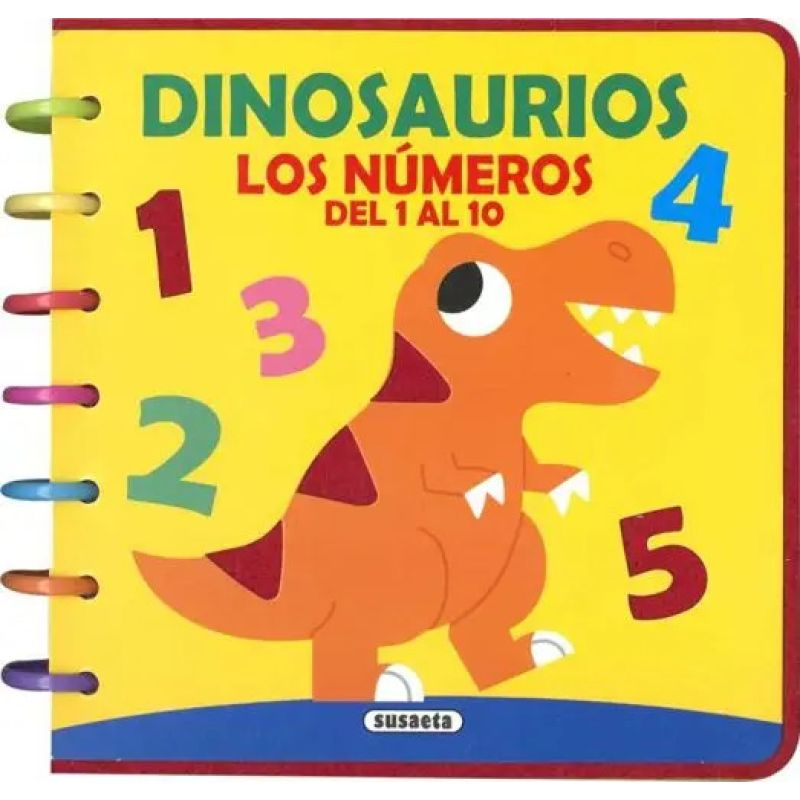 DINOSAURIOS - LOS NUMEROS DEL 1 AL 10 - LIBRO FIELTRO (Nuevo)
