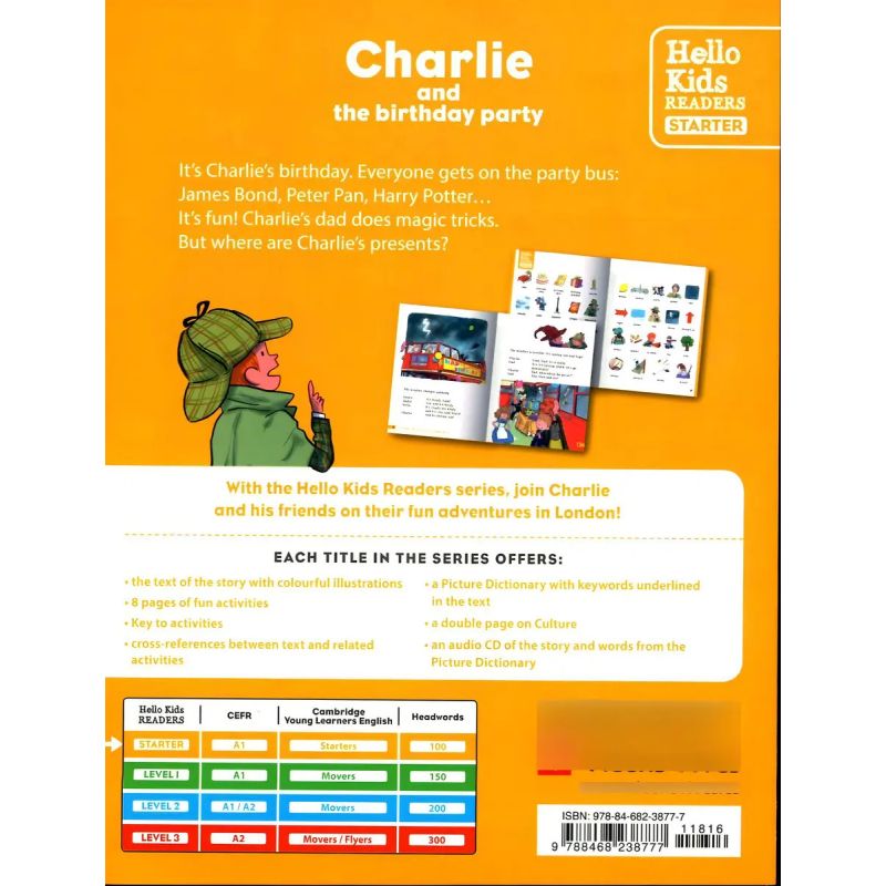CHARLIE AND THE BIRTHDAY PARTY - HELLO KIDS READERS STARTER (Nuevo) - Miniatura 2
