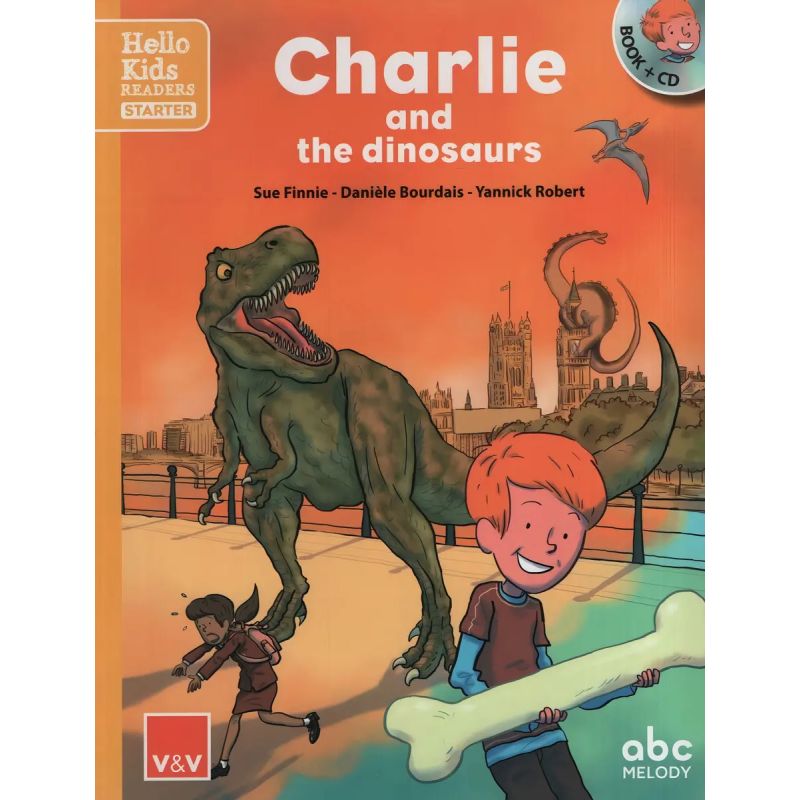 CHARLIE AND THE DINOSAURS - HELLO KIDS READERS STARTER + CD* (Nuevo)