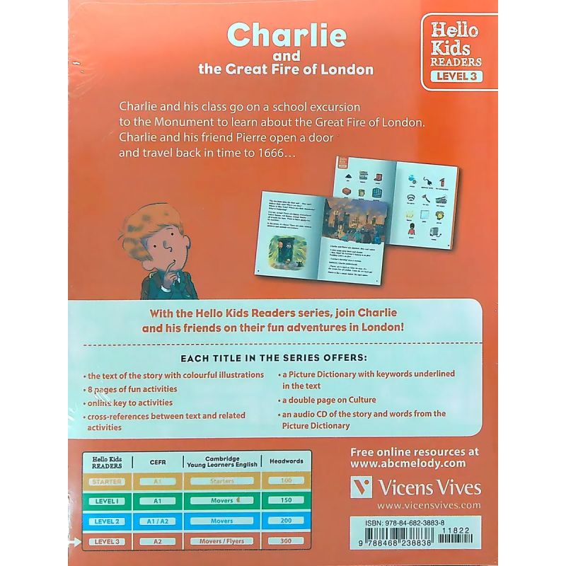 CHARLIE AND THE GREAT FIRE OF LONDON - HELLO KIDS READERS 3 (Nuevo) - Miniatura 2