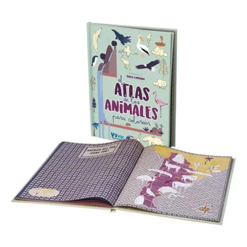 ATLAS DE LOS ANIMALES PARA COLOREAR, EL - VV KIDS ATLAS DEL MUNDO (TD) (Nuevo)