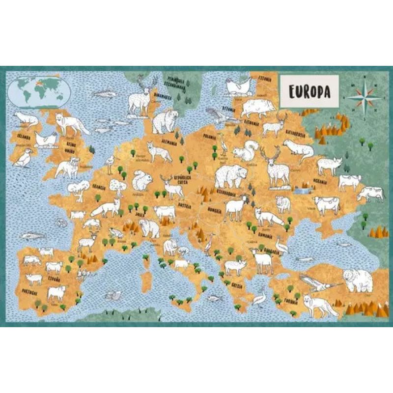 ATLAS DE LOS ANIMALES PARA COLOREAR, EL - VV KIDS ATLAS DEL MUNDO (TD) (Nuevo) - Miniatura 2