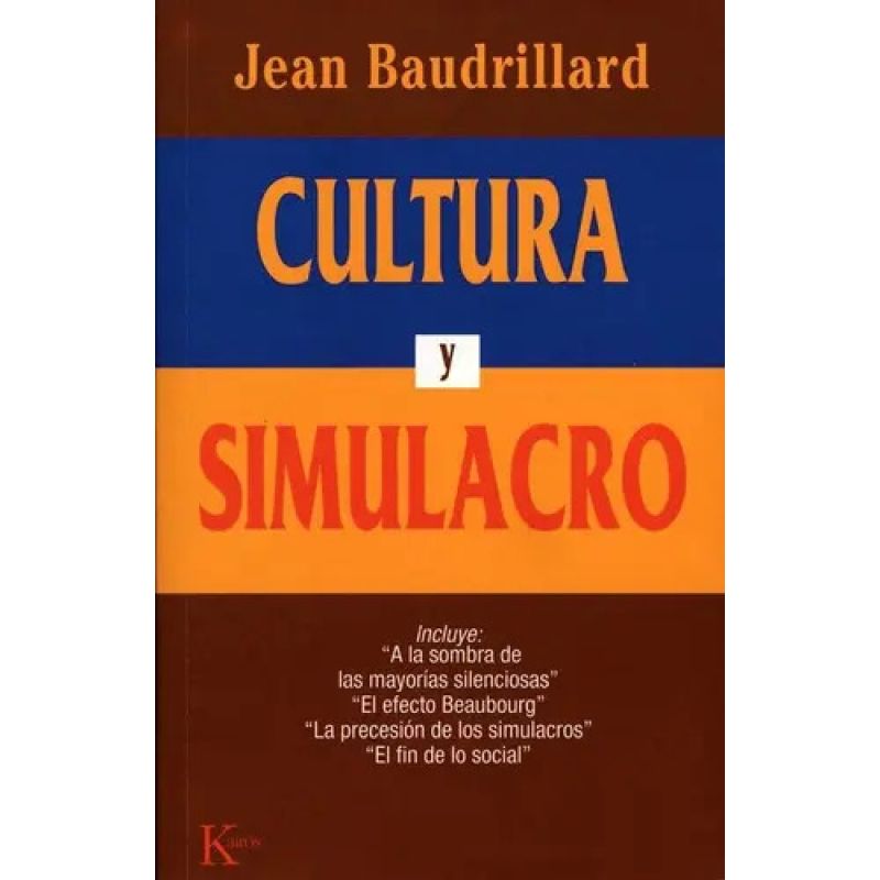 CULTURA Y SIMULACRO (Nuevo)
