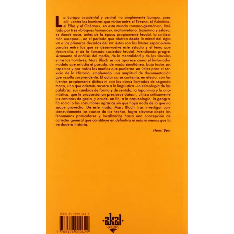 SOCIEDAD FEUDAL, LA (Nuevo)