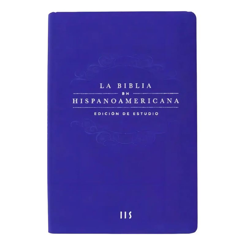 BIBLIA HISPANOAMERICANA, LA - EDICION DE ESTUDIO - ALGODON TEXTURADO AZUL (Nuevo)