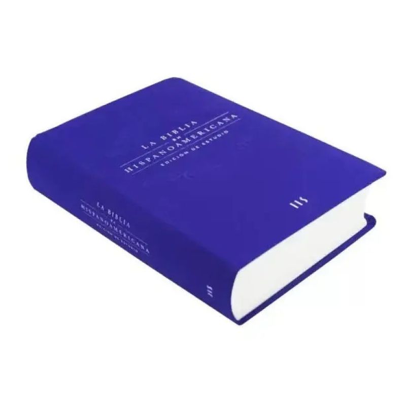 BIBLIA HISPANOAMERICANA, LA - EDICION DE ESTUDIO - ALGODON TEXTURADO AZUL (Nuevo) - Miniatura 2
