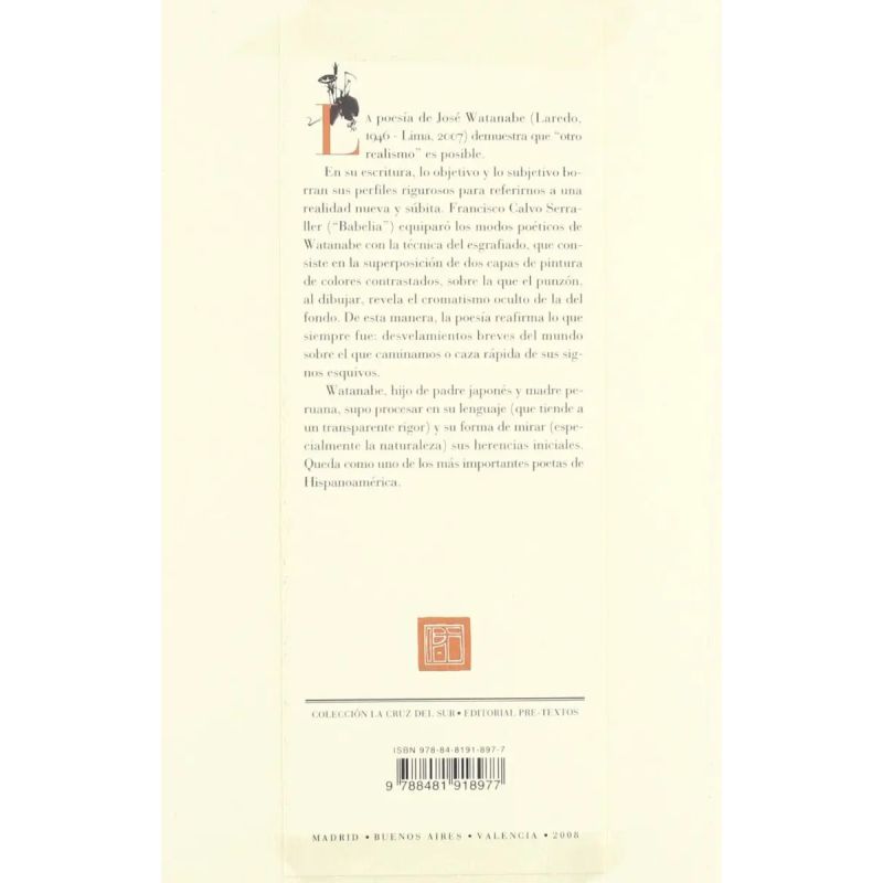 POESIA COMPLETA - JOSE WATANABE (Nuevo)
