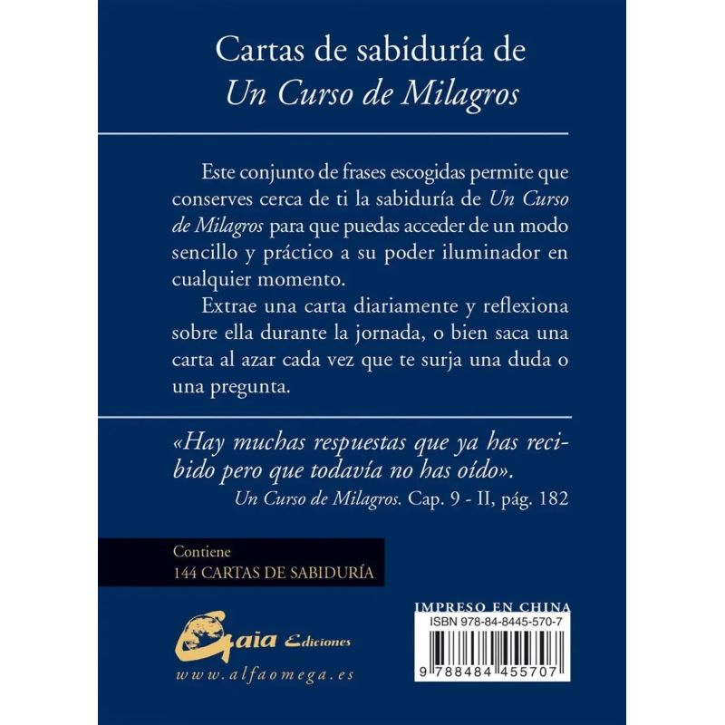 CARTAS DE SABIDURIA DE UN CURSO DE MILAGROS (Nuevo) - Miniatura 2