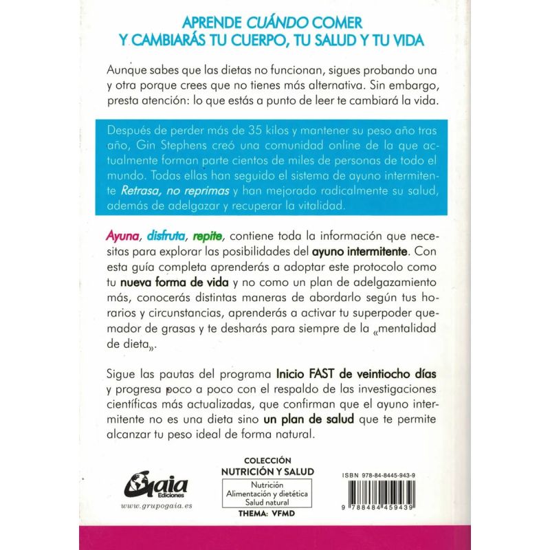 AYUNA - DISFRUTA - REPITE - GUIA COMPLETA DE AYUNO INTERMITENTE (Nuevo) - Miniatura 2