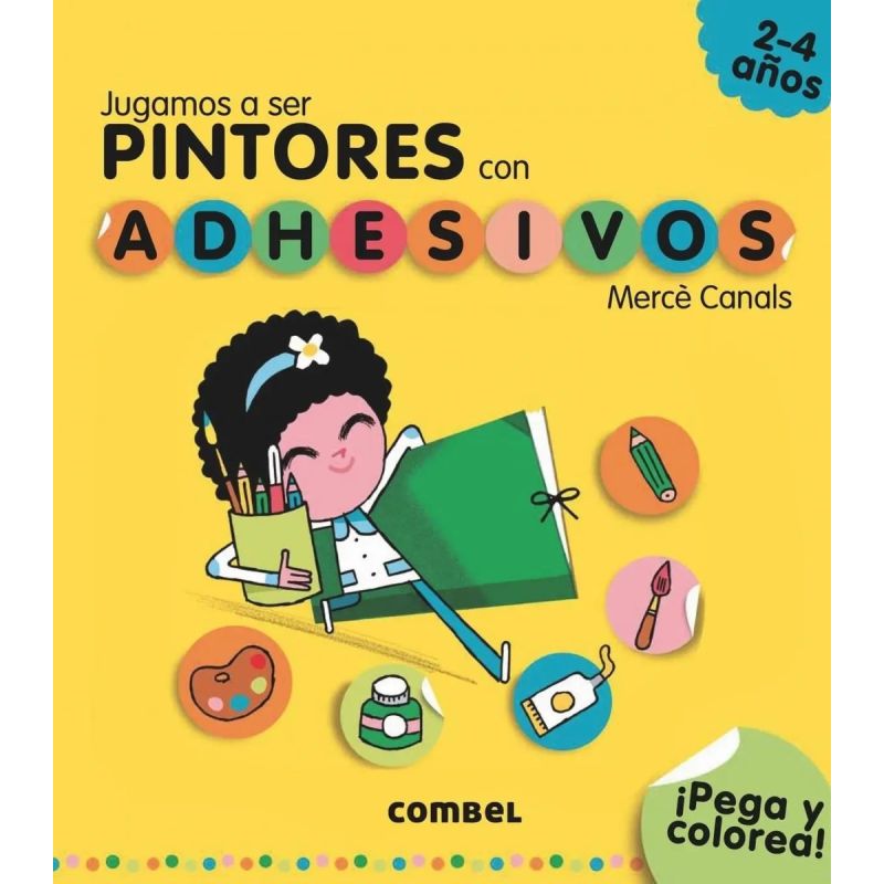 JUGAMOS A SER PINTORES CON ADHESIVOS - PEGA Y COLOREA (Nuevo)