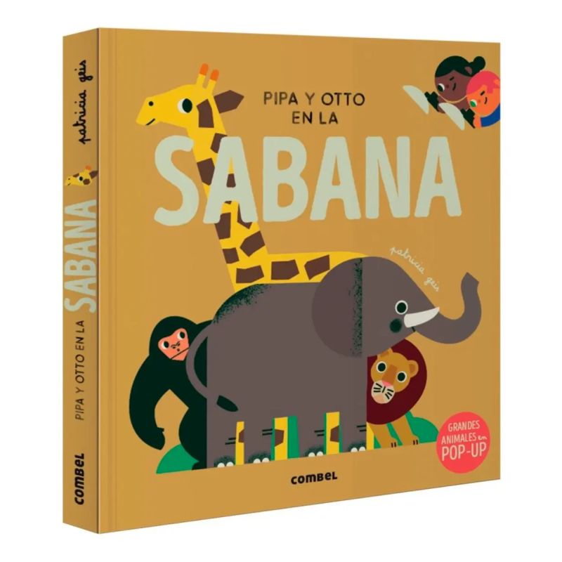 PIPA Y OTTO EN LA SABANA - GRANDES ANIMALES EN POP-UP - TD (Nuevo)