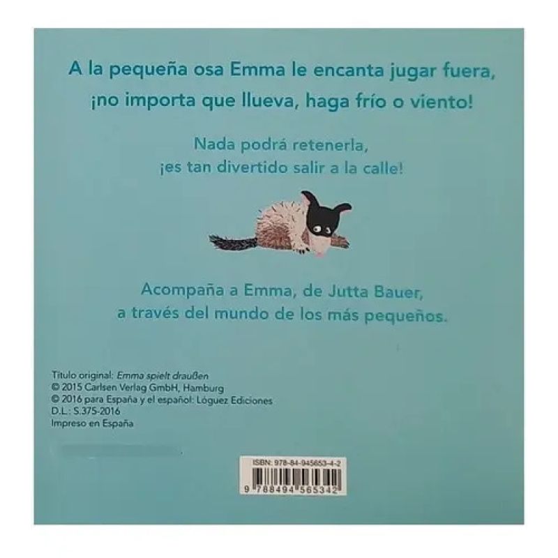 EMMA JUEGA FUERA - CARTONE (Nuevo) - Miniatura 2