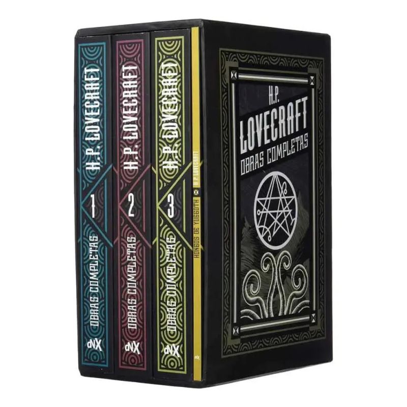 LOVECRAFT OBRAS COMPLETAS (4 TOMOS: 3 LUJO + AGREGADO DE OBRA POETICA) (Nuevo) - Miniatura 2