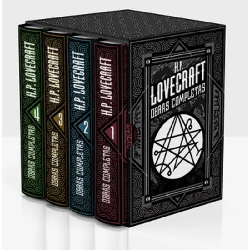 LOVECRAFT OBRAS COMPLETAS (4 TOMOS: 3 LUJO + AGREGADO DE OBRA POETICA) (Nuevo)