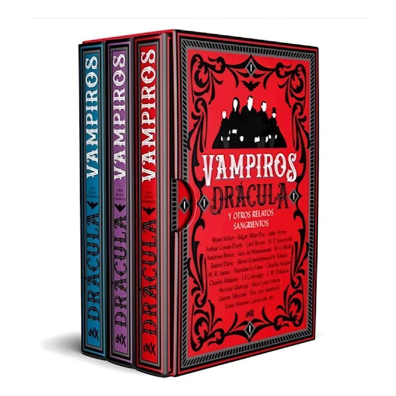 VAMPIROS - DRACULA Y OTROS RELATOS SANGRIENTOS (3 LIBROS) (Nuevo)