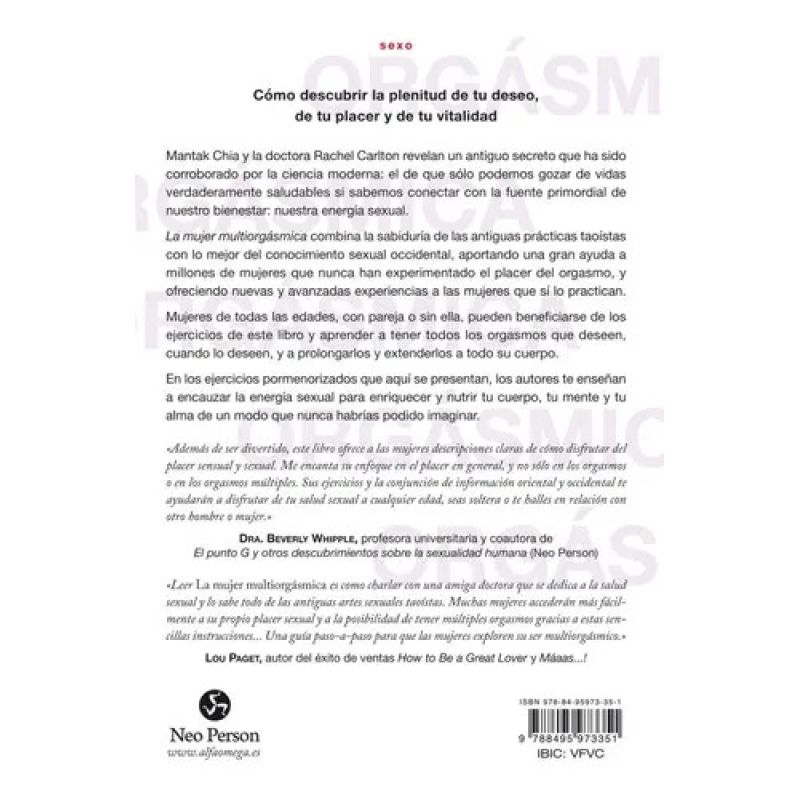 MUJER MULTIORGASMICA, LA - COMO DESCUBRIR LA PLENITUD DE TU DESEO DE TU PLACER Y DE TU VITALIDAD (Nuevo) - Miniatura 2