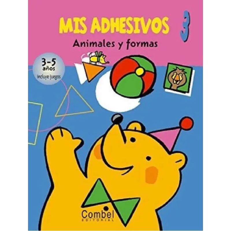 ANIMALES Y FORMAS - MIS ADHESIVOS 3 (Nuevo)