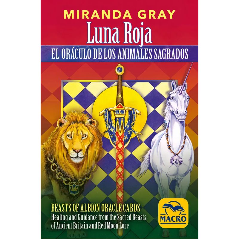 LUNA ROJA - EL ORACULO DE LOS ANIMALES SAGRADOS - LIBRO + CARTAS (Nuevo)