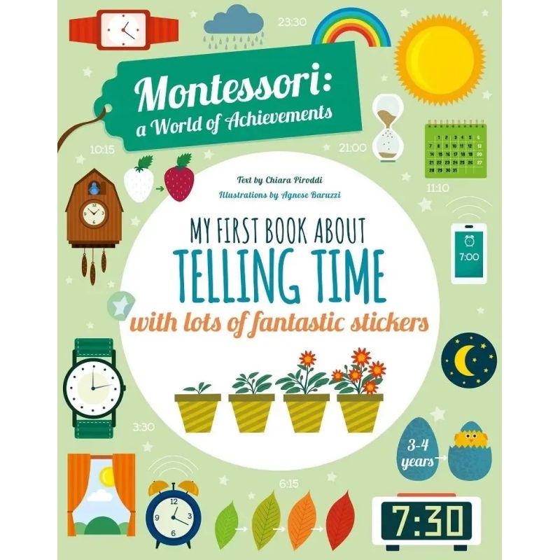 MY FIRST BOOK ABOUT TELLING TIME - MONTESSORI ACTIVITY BOOK (Nuevo)