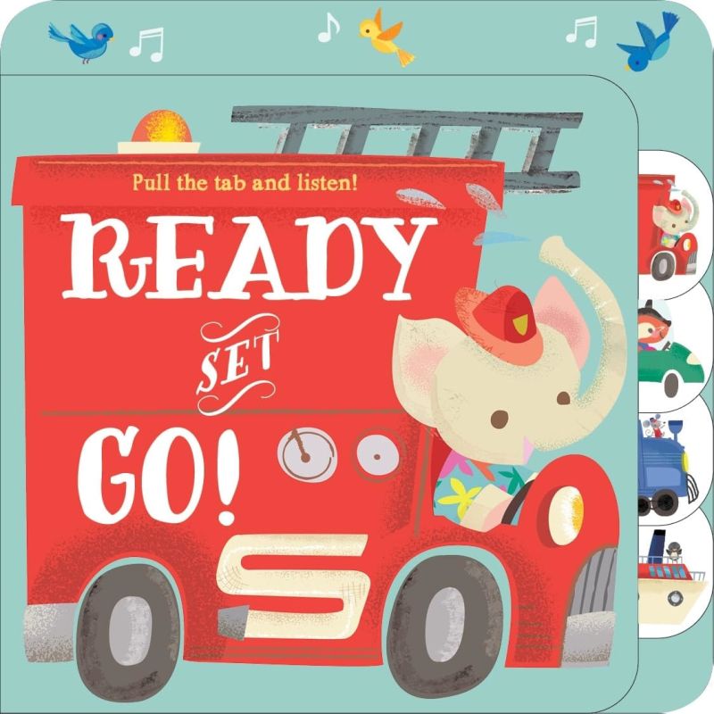 READY, SET, GO! - PULL THE TAB AND LISTEN - BOARD BOOK (Nuevo)