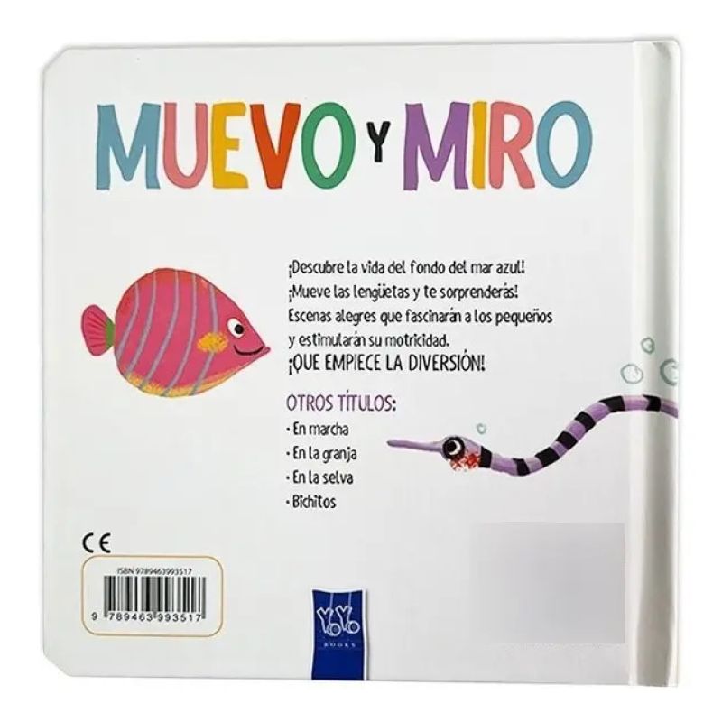 EN EL MAR - MUEVO Y MIRO - CARTONE CON SOLAPAS (Nuevo) - Miniatura 2