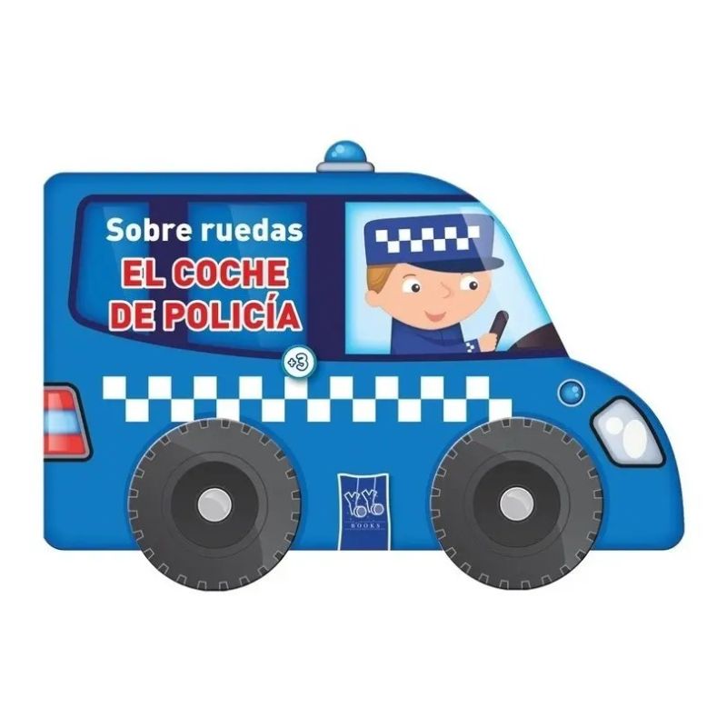 COCHE DE POLICIA, EL - SOBRE RUEDAS - CARTONE (Nuevo)