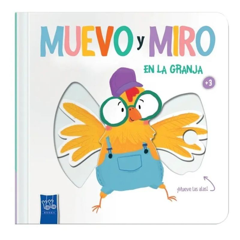 EN LA GRANJA - MUEVO Y MIRO - CARTONE CON SOLAPAS