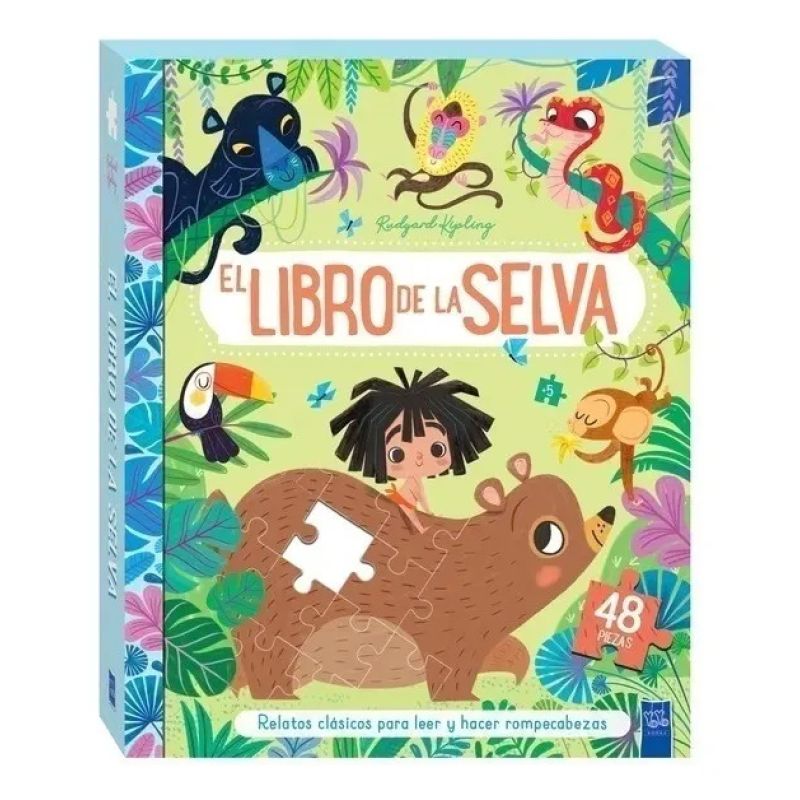 LIBRO DE LA SELVA, EL - CUENTOS CLASICOS CON ROMPECABEZAS (Nuevo)