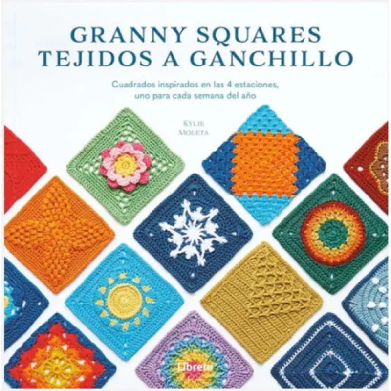 GRANNY SQUARES TEJIDOS A GANCHILLO - CUADRADOS INSPIRADOS EN LAS 4 ESTACIONES (Nuevo)