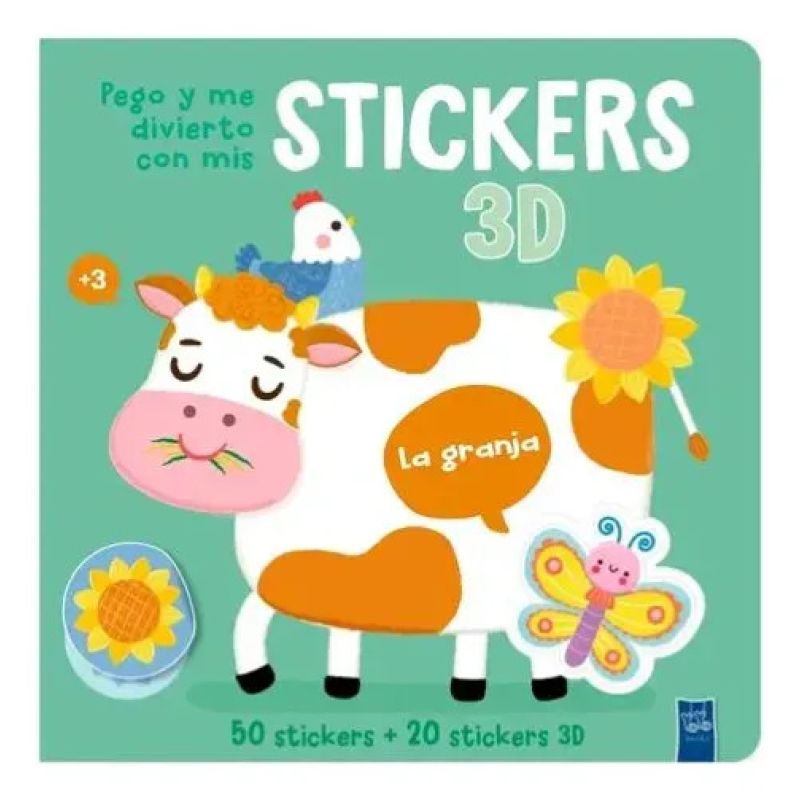 GRANJA, LA - PEGO Y ME DIVIERTO CON MIS STICKERS 3D (Nuevo) - Miniatura 2