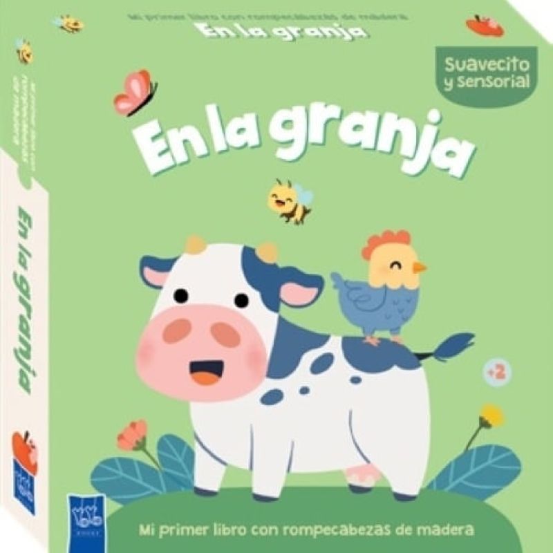 EN LA GRANJA - MI PRIMER LIBRO CON ROMPECABEZAS DE MADERA - CARTONE (Nuevo)