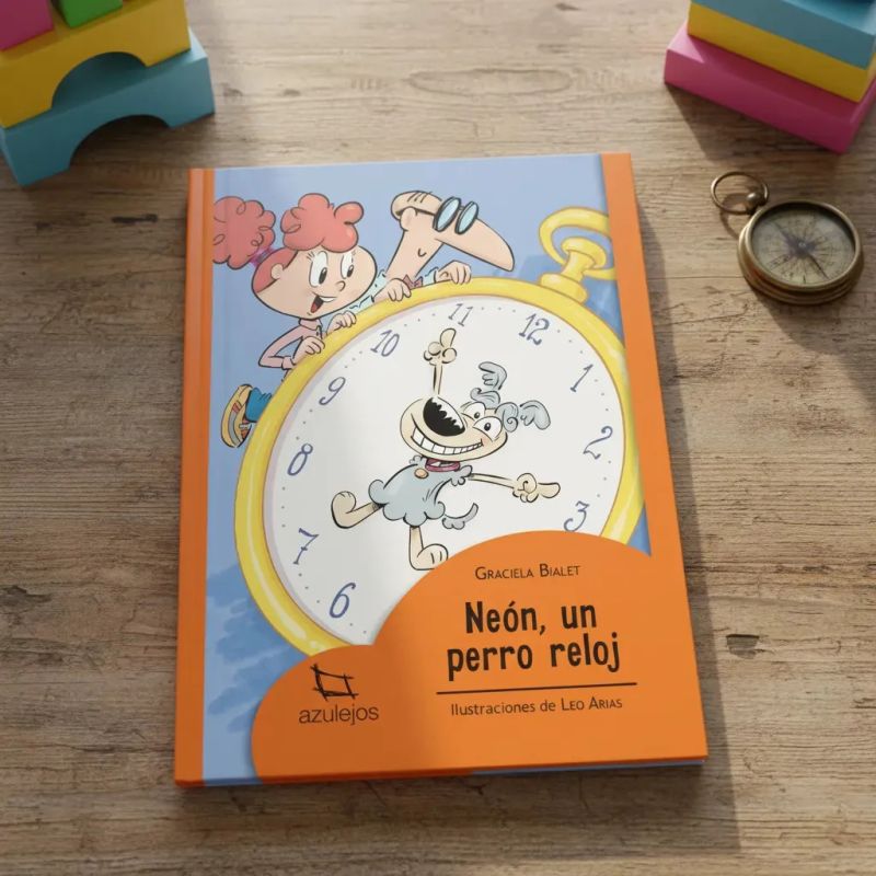 NEON, UN PERRO RELOJ - AZULEJOS NARANJA (Nuevo) - Miniatura 2