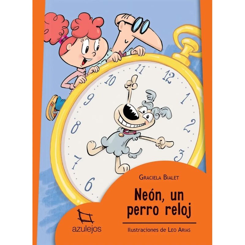 NEON, UN PERRO RELOJ - AZULEJOS NARANJA (Nuevo)