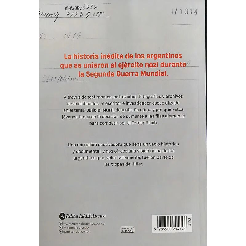 NAZIS ARGENTINOS QUE PELEARON EN LA SEGUNDA GUERRA MUNDIAL (Nuevo) - Miniatura 2