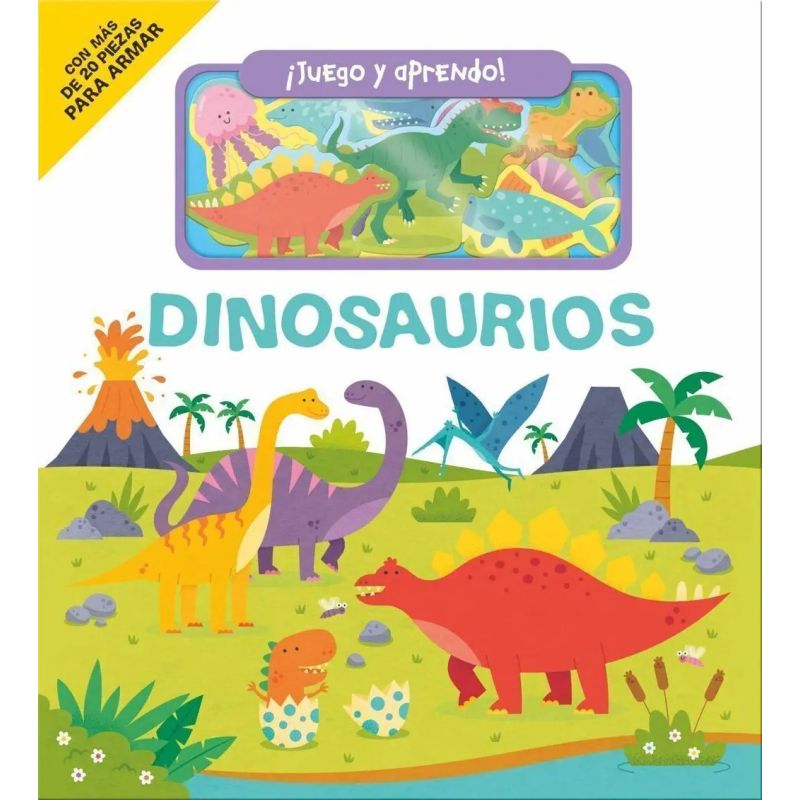 DINOSAURIOS - JUEGO Y APRENDO ! - CARTONE (Nuevo)