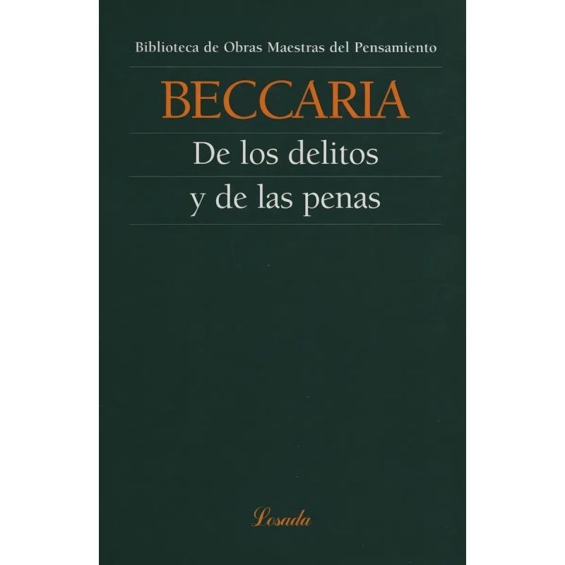 DE LOS DELITOS Y DE LAS PENAS - OMP.19 (Nuevo)