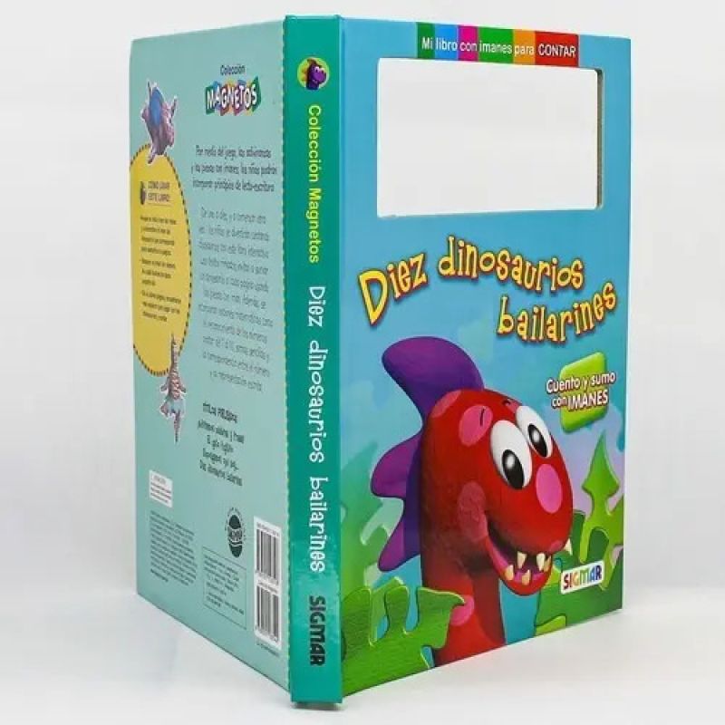 DIEZ DINOSAURIOS BAILARINES - MAGNETOS (Nuevo)
