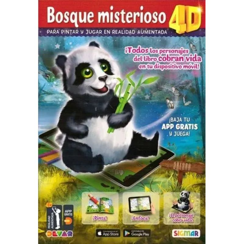 SUPER MAGICOS BOSQUE MISTERIOSO - PARA PINTAR Y JUGAR CON REALIDAD AUMENTADA (Nuevo)
